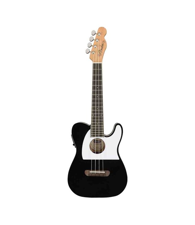Fender Fullerton Telecaster Electric Concert Black Ukulele