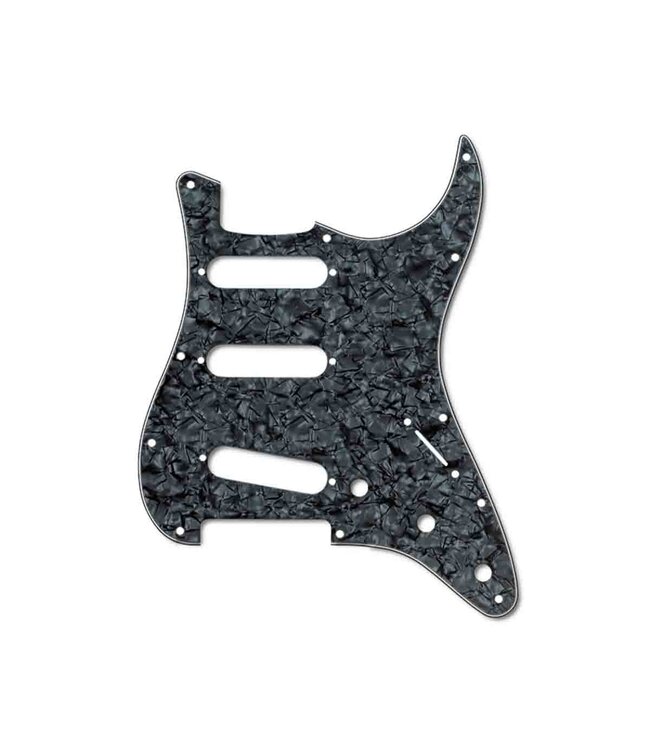 Fender 11-Hole Modern-Style Stratocaster S/S/S Pickguards  - Black Moto