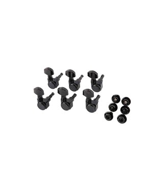 Fender Fender Locking Stratocaster Telecaster Tuners Black Set of 6
