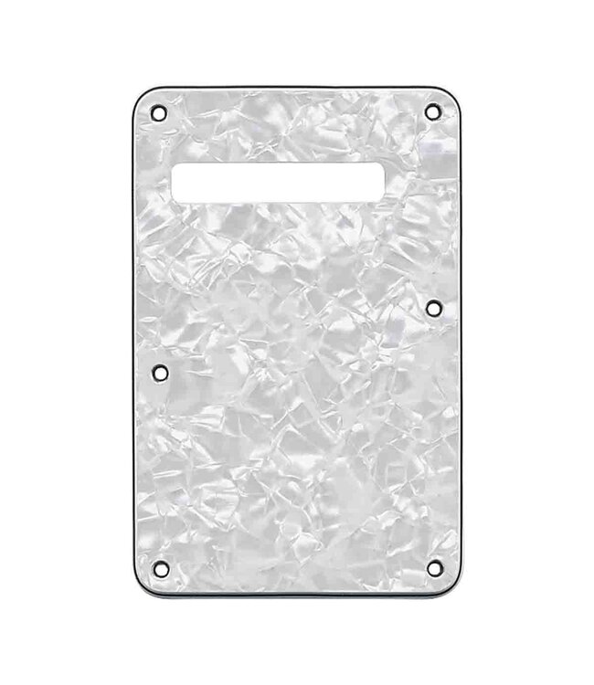 Fender Stratocaster Modern-Style Tremolo Backplate - White Moto