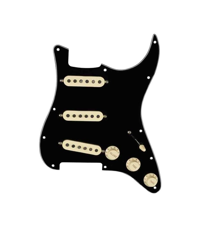 Fender Pre-Wired Stratocaster Pickguard (Tex-Mex Sss) - Black