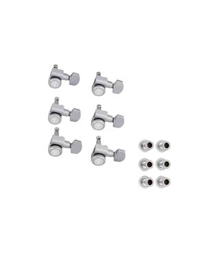 Fender Fender Locking Stratocaster/Telecaster Tuning Machine Set - Brushed Chrome