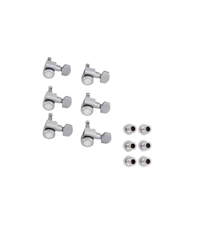 Fender Brushed Chrome Locking Strat/Tele Tuning Machine Set