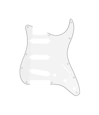 Fender Fender 11-hole Modern-style Stratocaster S/S/S Pickguard - White Fender Fender 11-hole Modern-style Stratocaster S/S/S Pickguard - White