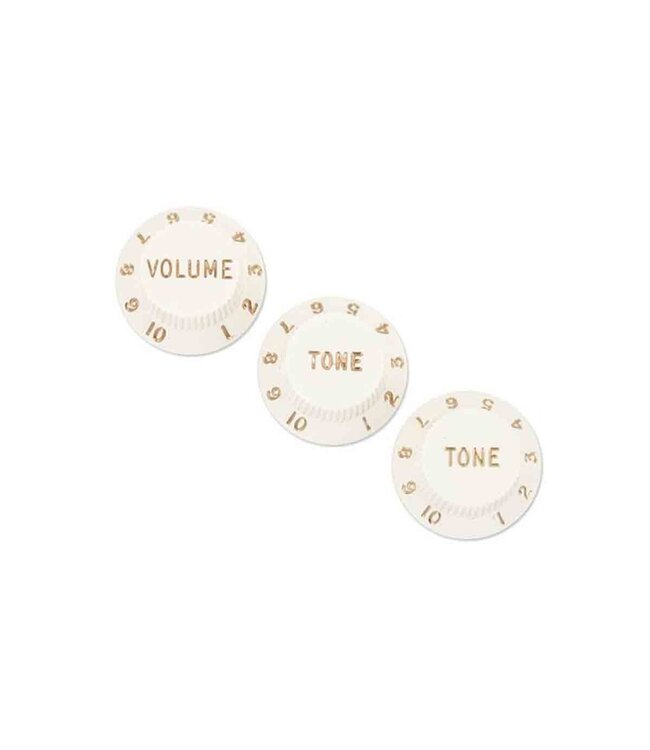 Fender Stratocaster Replacement Knob Set - White