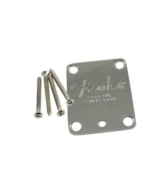 Fender 4-bolt American Series Guitar Neck Plate - "Fender Corona" Stamp