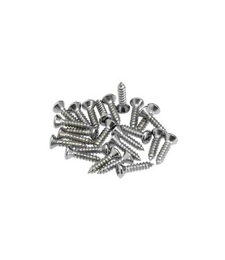 Fender Fender Pickguard/Control Plate Mounting Screws - Chrome (Set of 24)