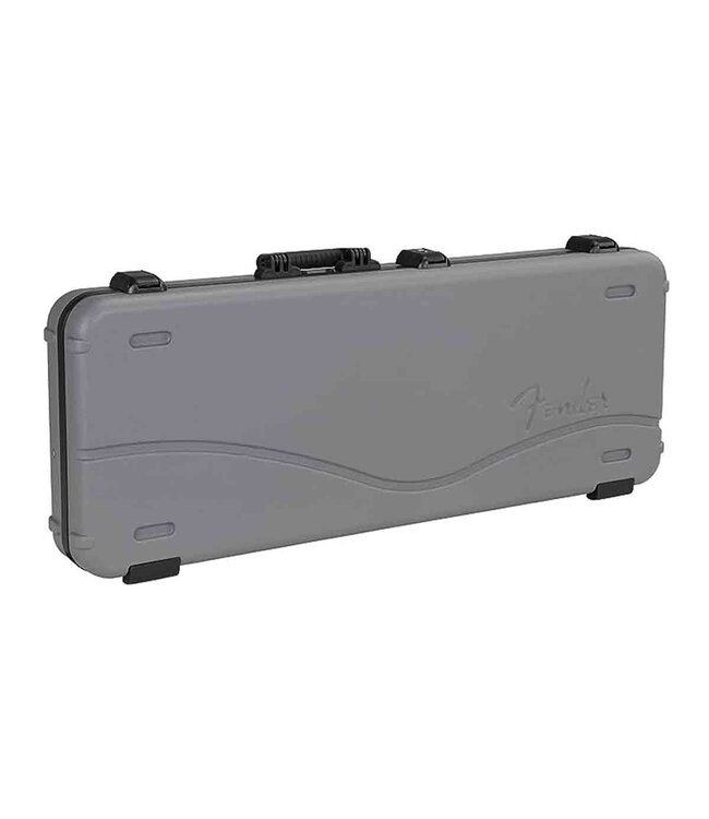 Fender Silver/Blue Deluxe Molded Electric Guitar Case - For Strat/Tele