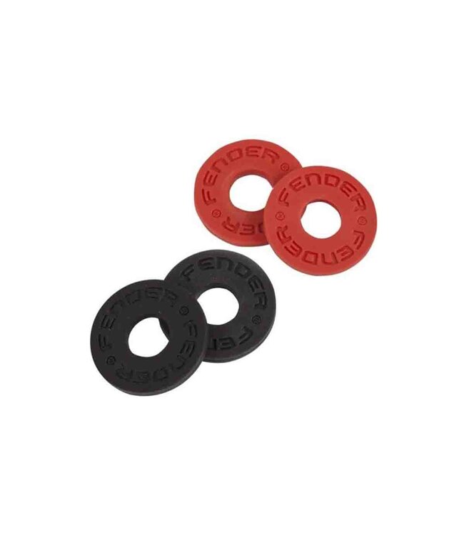 Fender Strap Blocks Strap Locking System (set of 4) - Black/Red