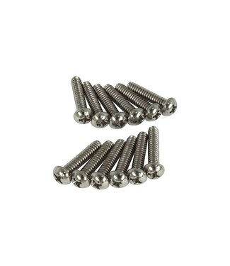 Fender Fender Pickup & Selector Switch Mounting Screws (set of 12) - Chrome
