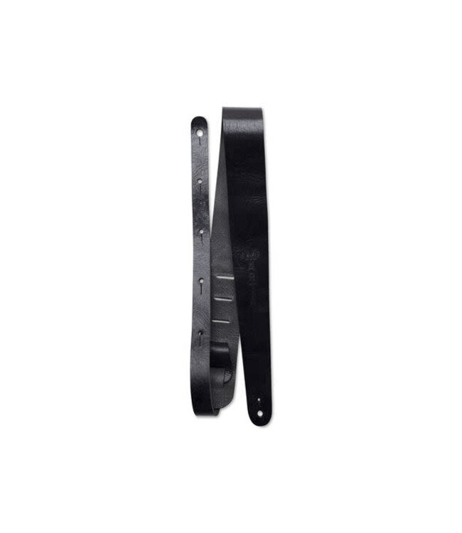 Martin Logo Vintage Leather Guitar Strap - Black