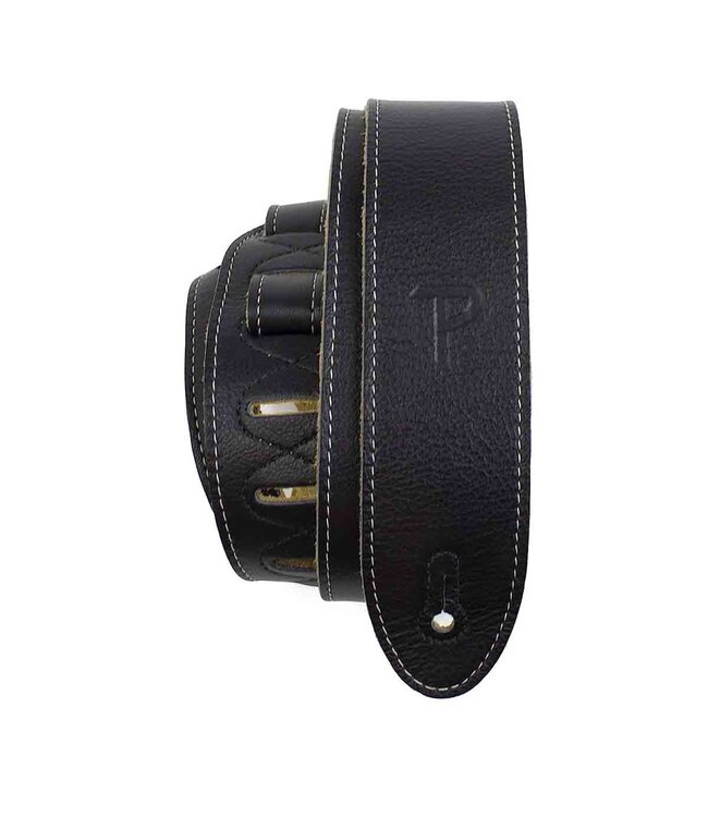 Perri Black Leather With Color Stitch