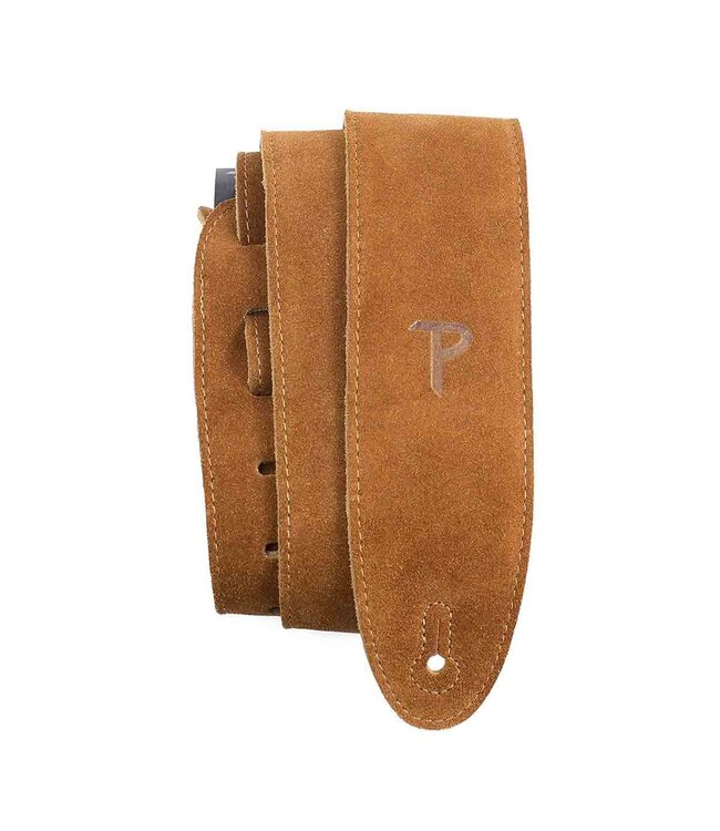 PERRI SUEDE 2.5" GUITAR STRAP - BROWN