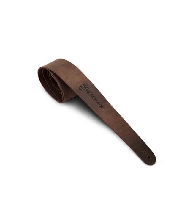 Martin Logo Vintage Leather Guitar Strap - Brown