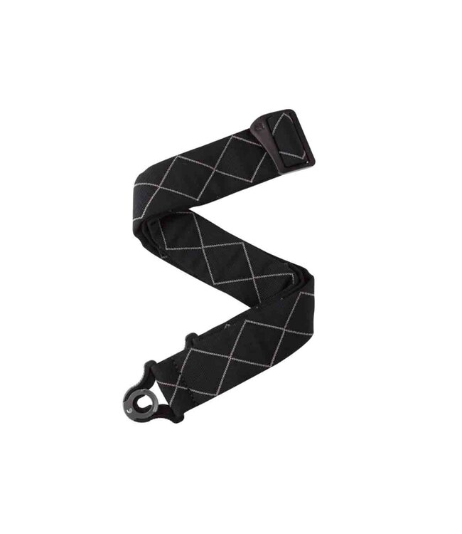 D'Addario 2-inch Nylon Auto Lock Guitar Strap - Padded Diamonds