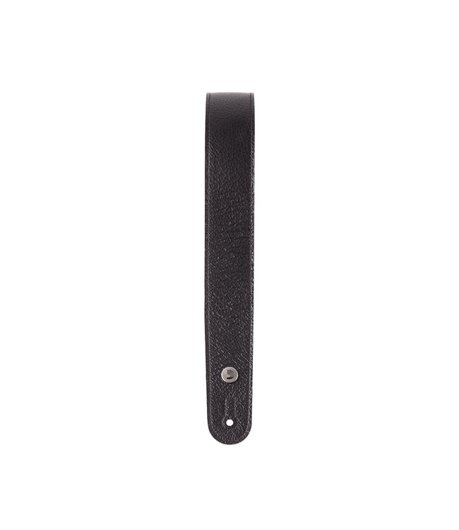 D'Addario Slim Garment Leather Guitar Strap - Black
