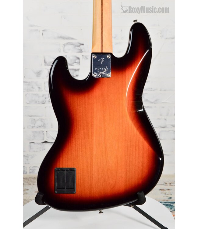 Used Player Plus Active Jazz Bass Guitar - 3-Tone Sunburst