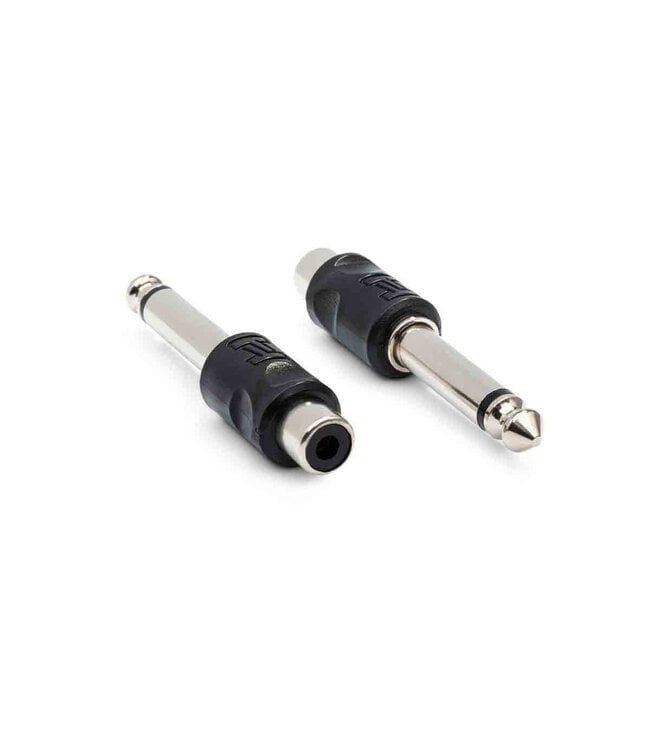 Hosa RCA F To 1/4" TS M Adapters (2 Pack)