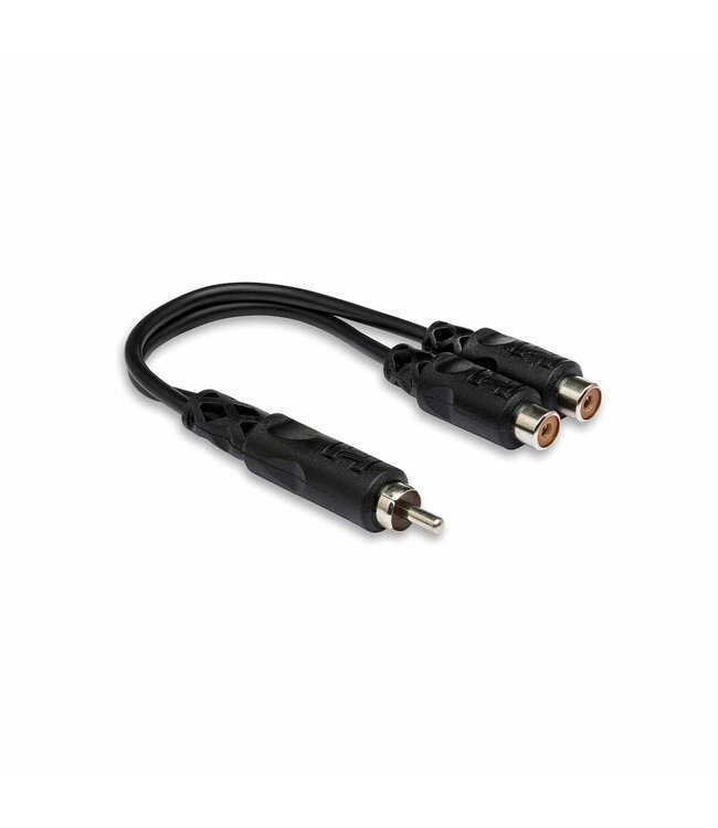 Hosa RCA M to RCA F Y Cable