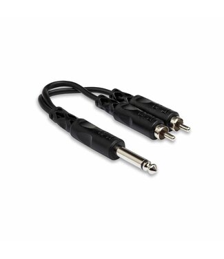 Hosa Hosa 1/4" TS to RCA Y Cable