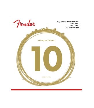 Fender Fender 80/20 Bronze 12-String Acoustic Guitar Strings - .010 - .050