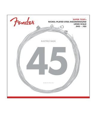 Fender Fender 7250's Nickel Plated Roundwound Long Scale Bass Guitar Strings - .045 - .105, Medium NPS Fender Fender 7250's Nickel Plated Roundwound Long Scale Bass Guitar Strings - .045 - .105, Medium NPS