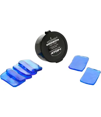 RTOM Moongel Drum Damper Pads - Blue (6-pack)