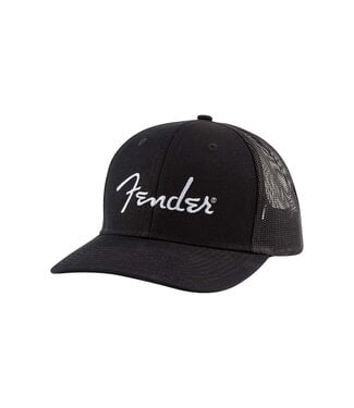 Fender Fender Silver Logo Snapback Hat - Black