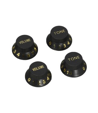 Perri Perri Guitar Knob Fridge Magnets - Black (4 Pack)