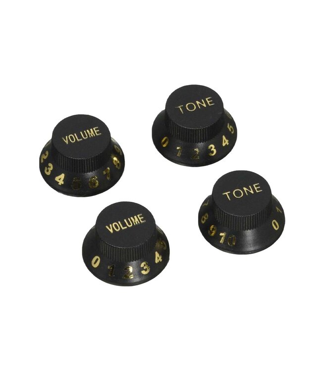 Perri Guitar Knob Fridge Magnets - Black (4 Pack)