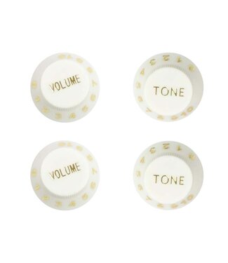 Perri Perri Guitar Knob Fridge Magnets - White (4 Pack)