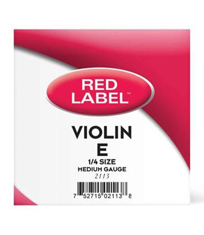 SUPER SENSITIVE 2113 RED LABEL VIOLIN E STRING - 1/4 SIZE MEDIUM GAUGE