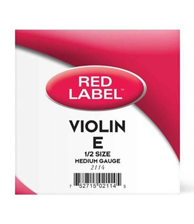 Super Sensitive 2114 Red Label Violin E String - 1/2 Size Medium Gauge