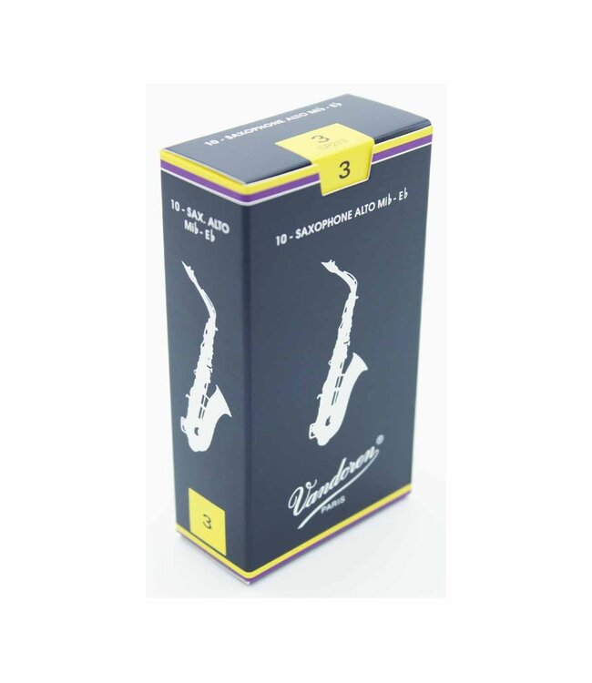 Vandoren Alto Saxophone Reeds - 3.0 (10-Pack)