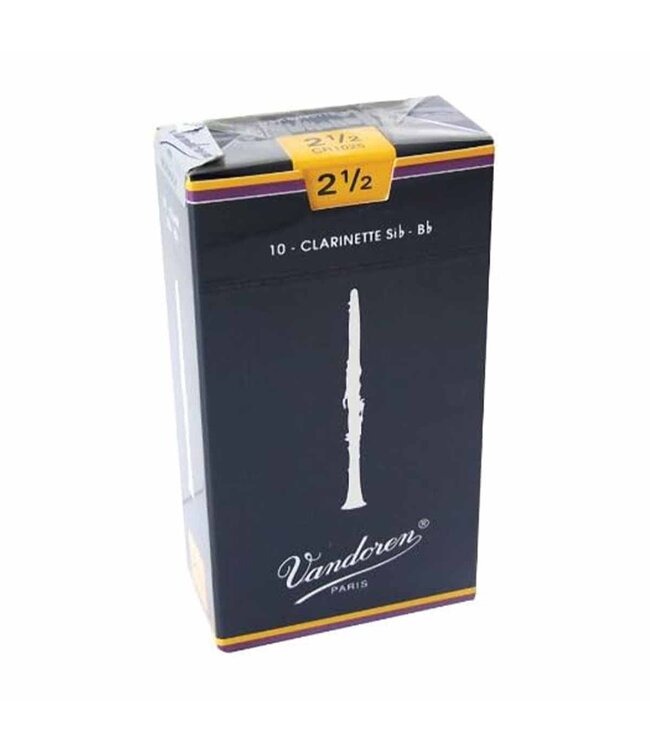 Vandoren Bb Clarinet Reeds - 2.5 (10-Pack)