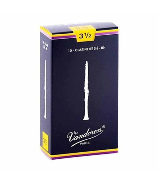 Vandoren Bb Clarinet Reeds - 3 1/2 (10 Pack)