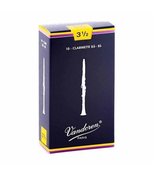 Vandoren Bb Clarinet Reeds - 3.5  (10-Pack)
