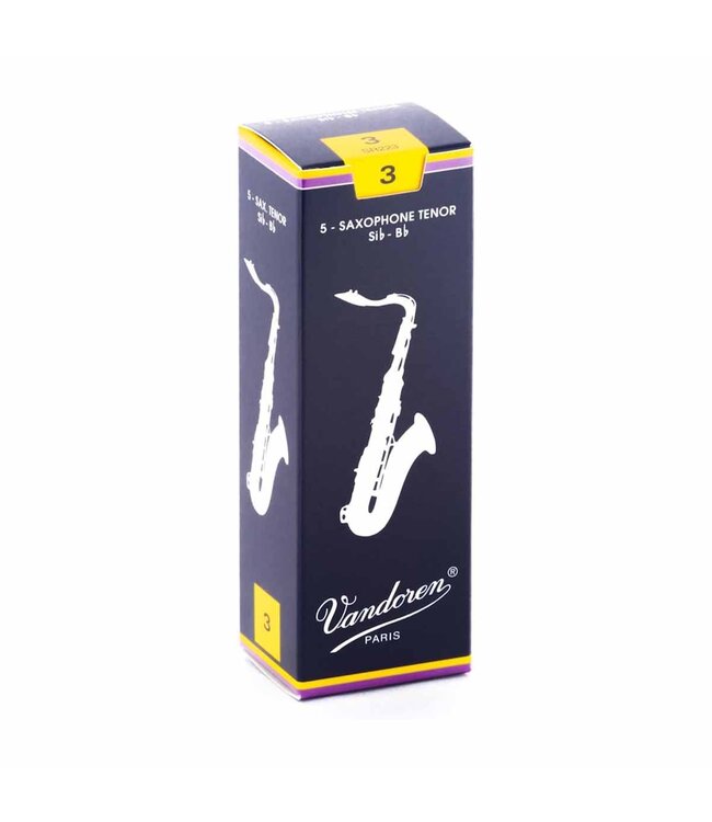 Vandoren Tenor Saxophone Reeds - 3.0 (5-Pack)