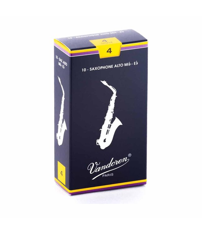 Vandoren Alto Saxophone Reeds - 4.0 (10 Pack)