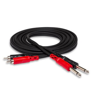 Hosa Hosa Dual 1/4" TSM to Dual RCA M Cable 2M - CPR202