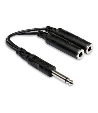 Hosa Hosa Y Cable 1/4" TSM to Dual 1/4"TSF Mono Adaptor - YPP111