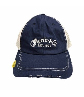 Martin Martin Distressed Pick Hat - Navy