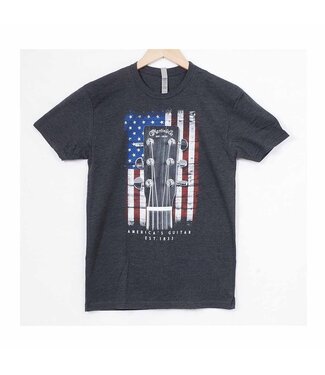 Martin Martin American Flag T-Shirt - Charcoal Medium