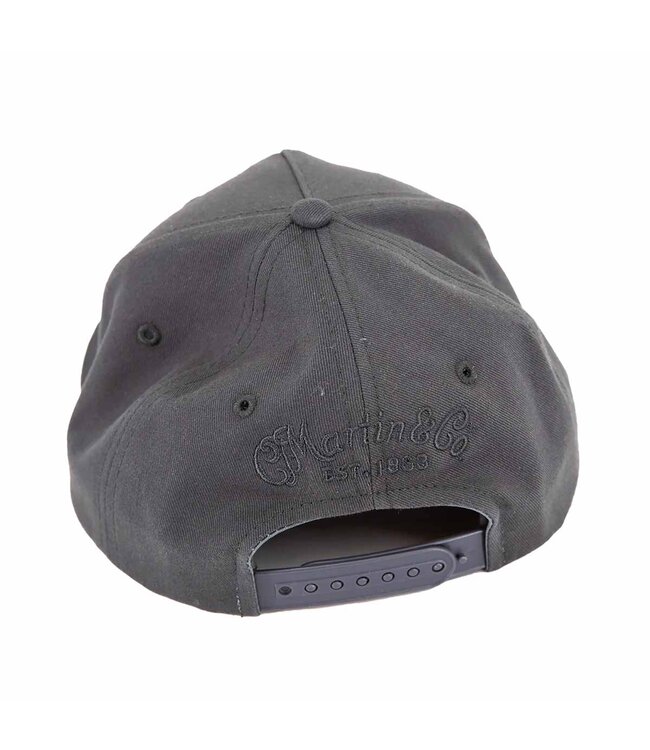 Martin 1833 Flat Brim Baseball Cap - Charcoal
