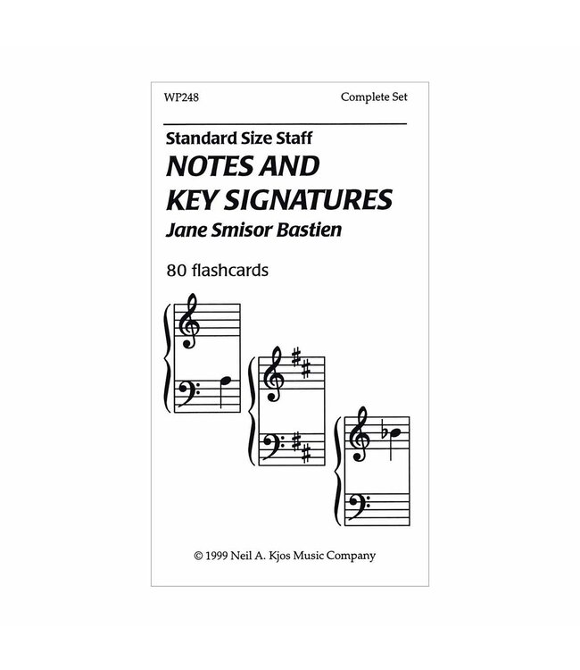 Bastien WP248 Flashcards Notes & Key Signatures