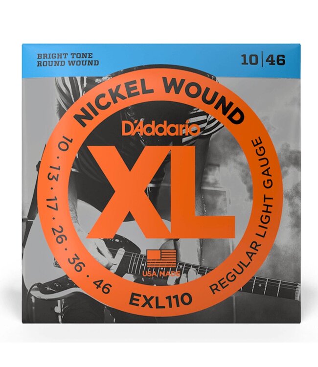 D'Addario Regular Light XL Nickel Wound Electric Guitar Strings 10-46