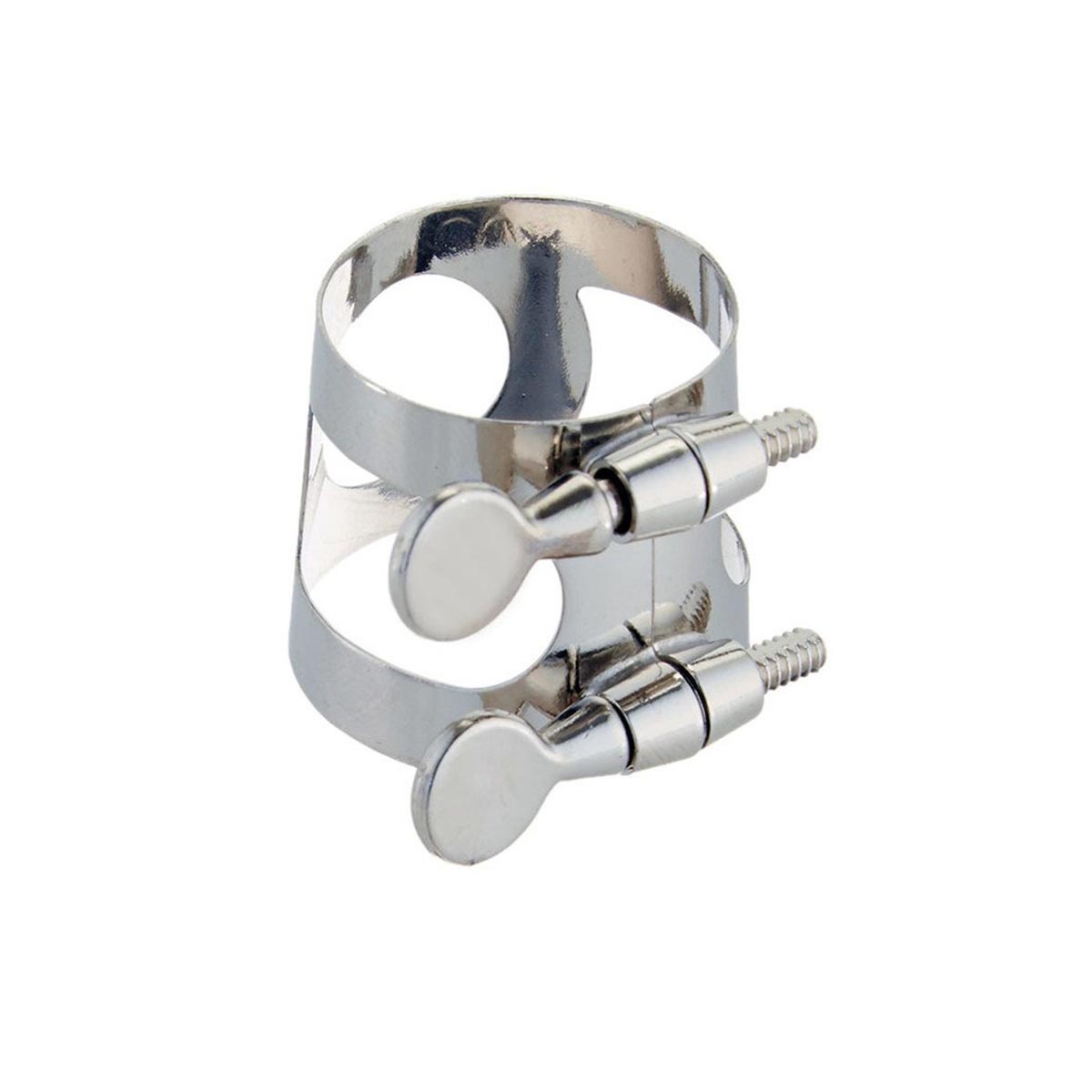 Alto Sax Ligature - Gold Plated Brass Mouthpiece With Double Screw For Saxophone