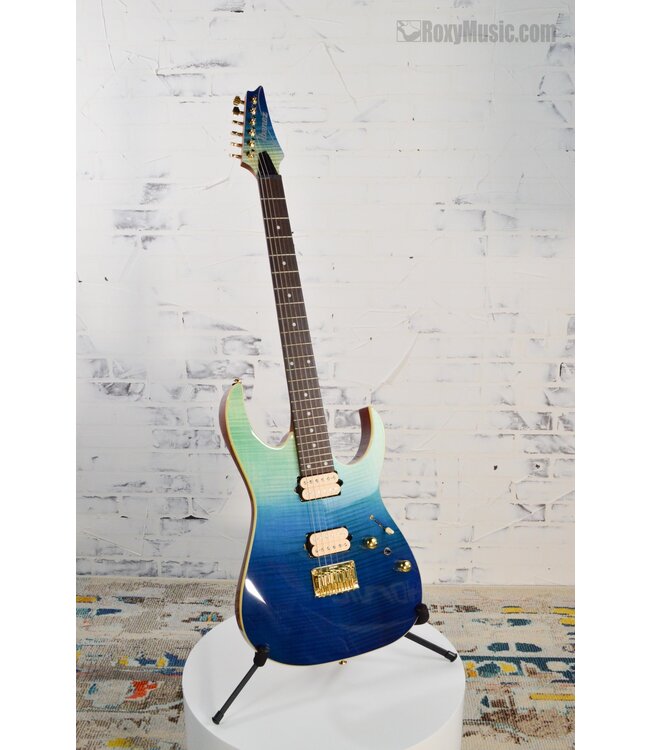 IBANEZ RG421 HIGH PERFORMANCE BLUE REEF GRADATION ELECTRIC GUITAR