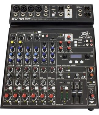 Peavey Peavey PV10 BT 10 Channel Compact Mixer With Bluetooth