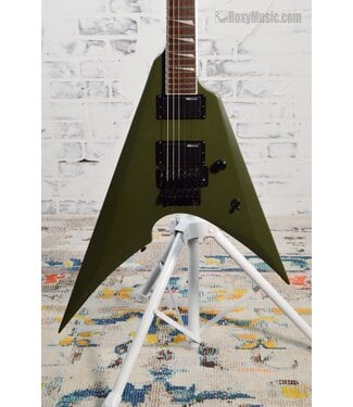 ESP LTD ESP Ltd Arrow-200 Military Green Satin Electric Guitar with Floyd Rose